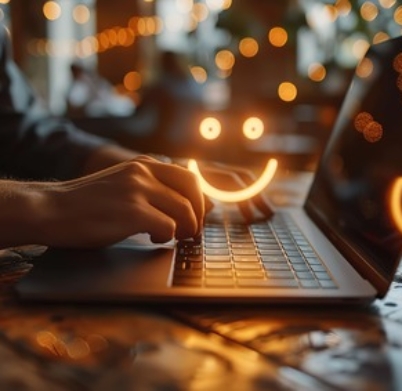 person-is-typing-laptop-with-smi